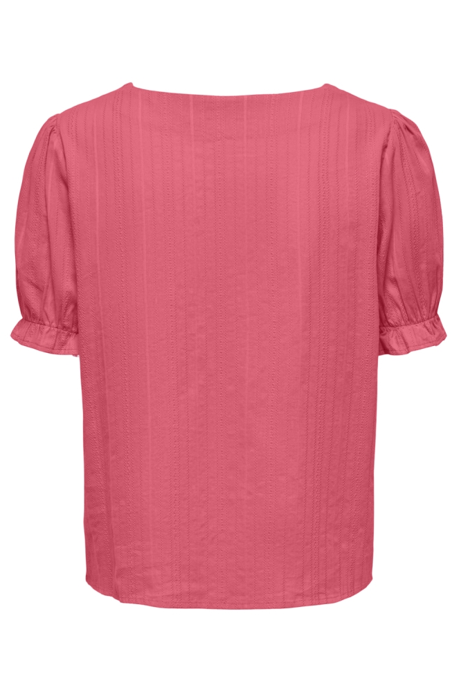 ONLERIKA SS V-NECK TOP WVN CS 15353157 CORAL PARADISE